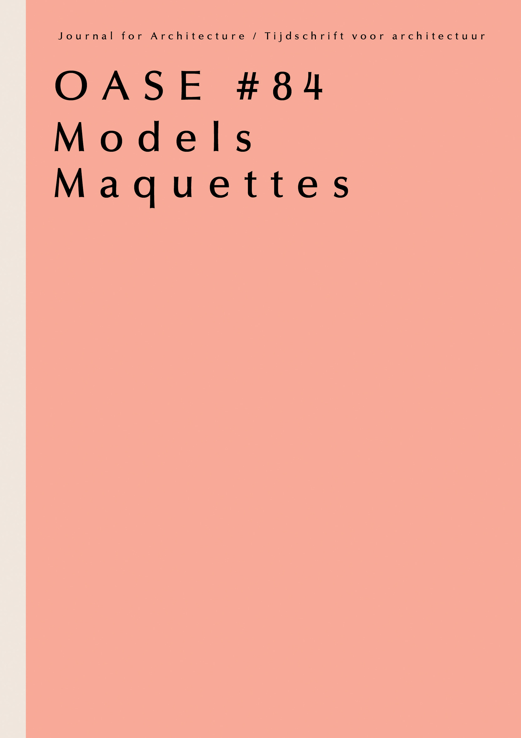 Il monografico di «Oase»