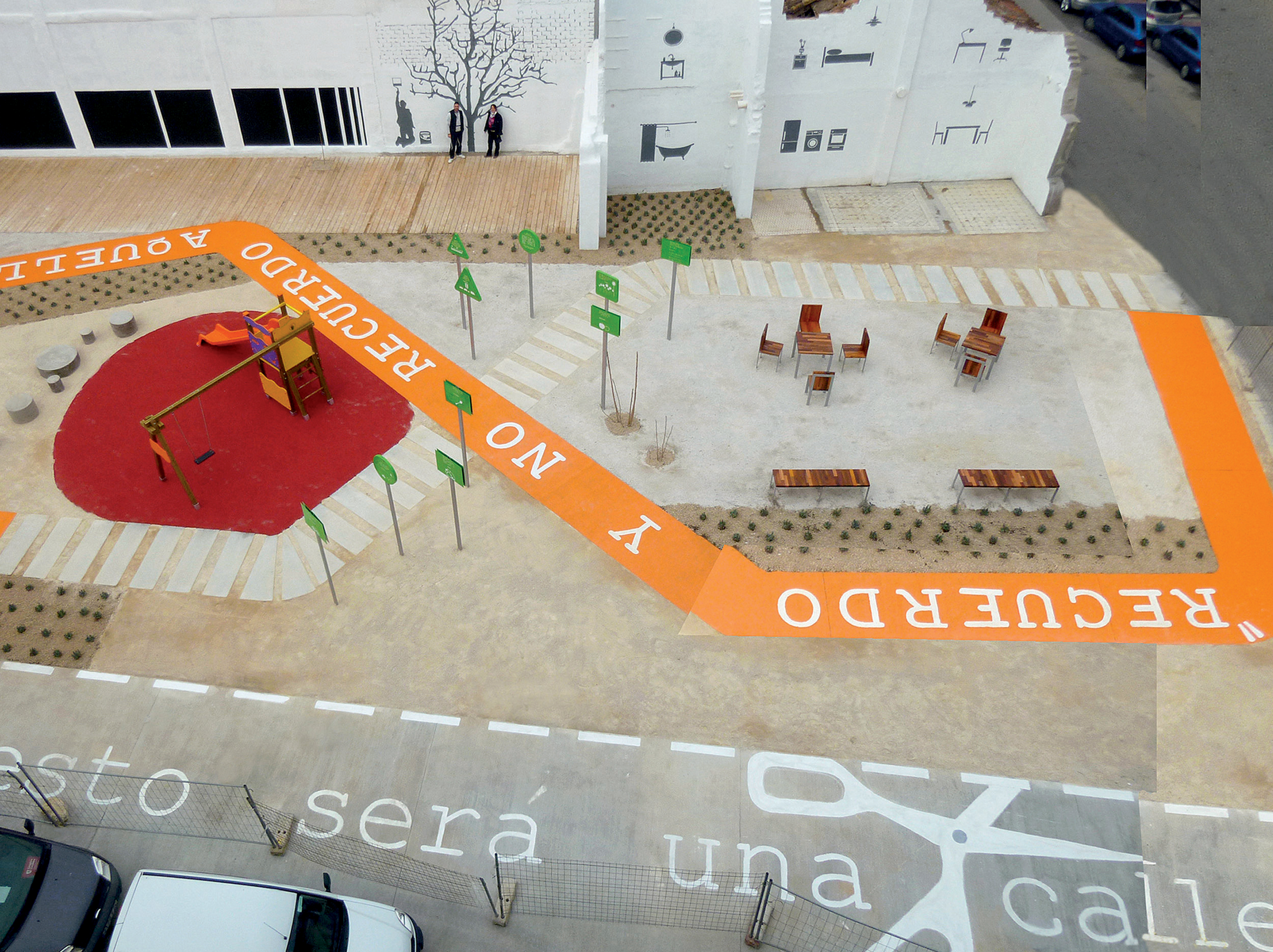 Spazi pubblici transitori nel centro di Saragozza