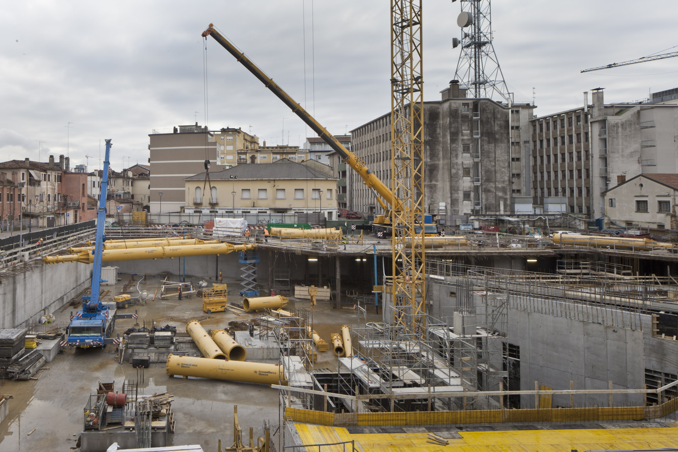 Mestre, M9 fa capolino dallo scavo di cantiere