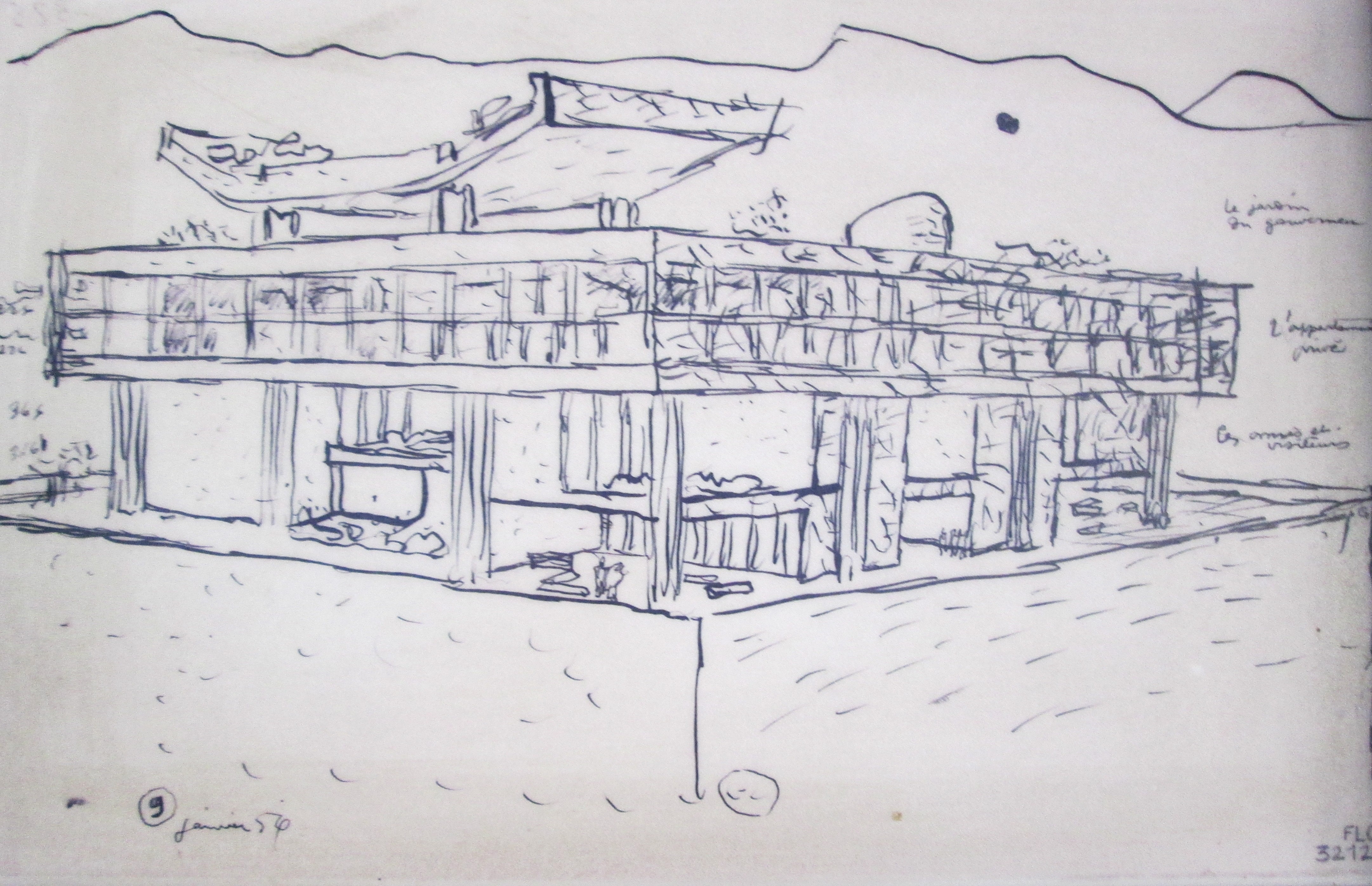 Drawings by Le Corbusier, taken from his third sketchbook in the Voyage...  | Download Scientific Diagram