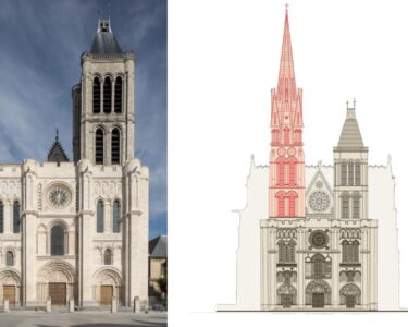 Basilica di Saint-Denis, la flèche che divide