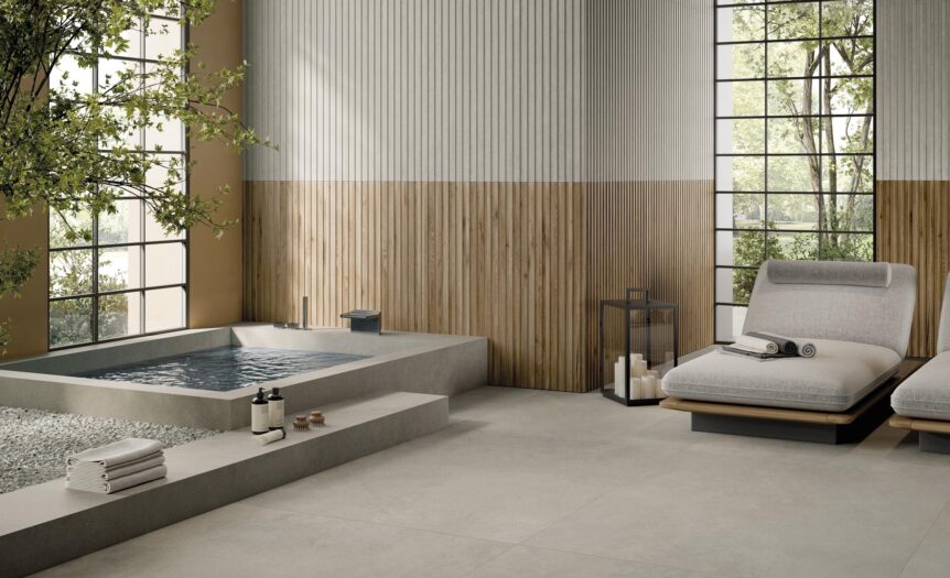 Sobria ed eterea, Grace è la nuova collezione Keope ispirata al limestone