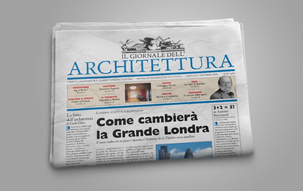 Novembre 2002: come e perché nasce il Giornale dell’Architettura