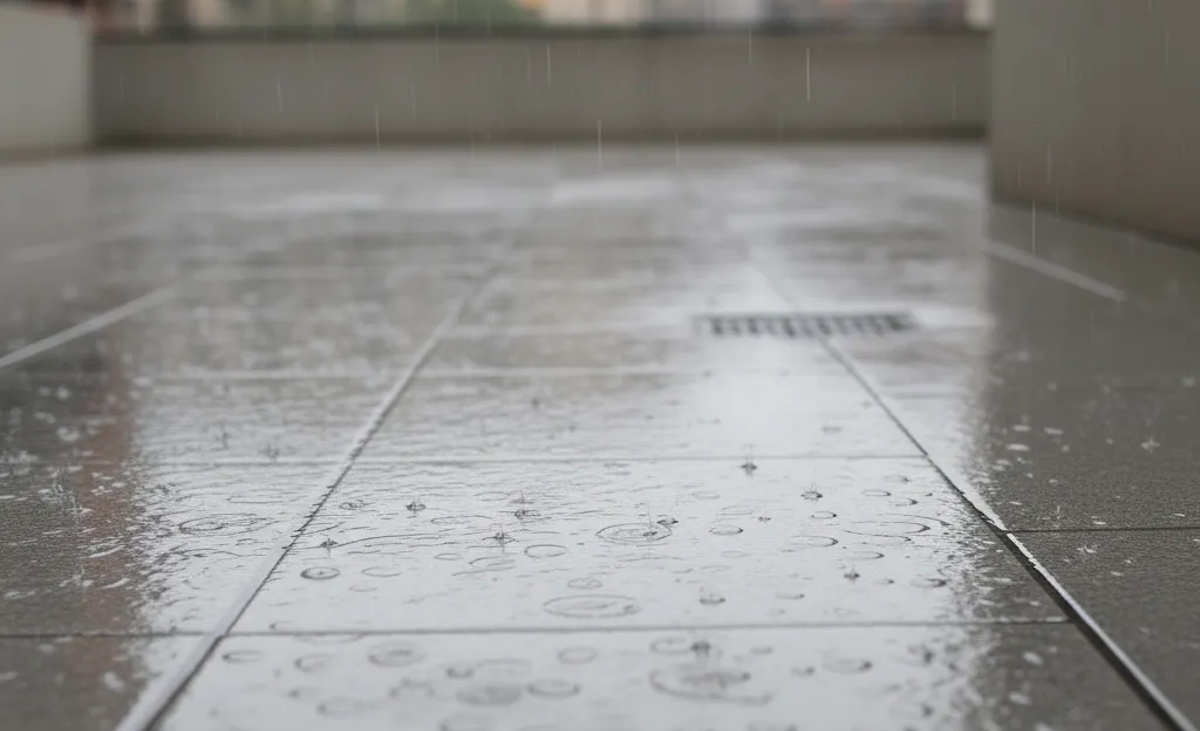 Come proteggere dall’acqua un terrazzo piastrellato?