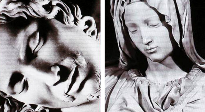 Nelle chiese, quei coperchi di scatole da scarpe al posto del cielo…