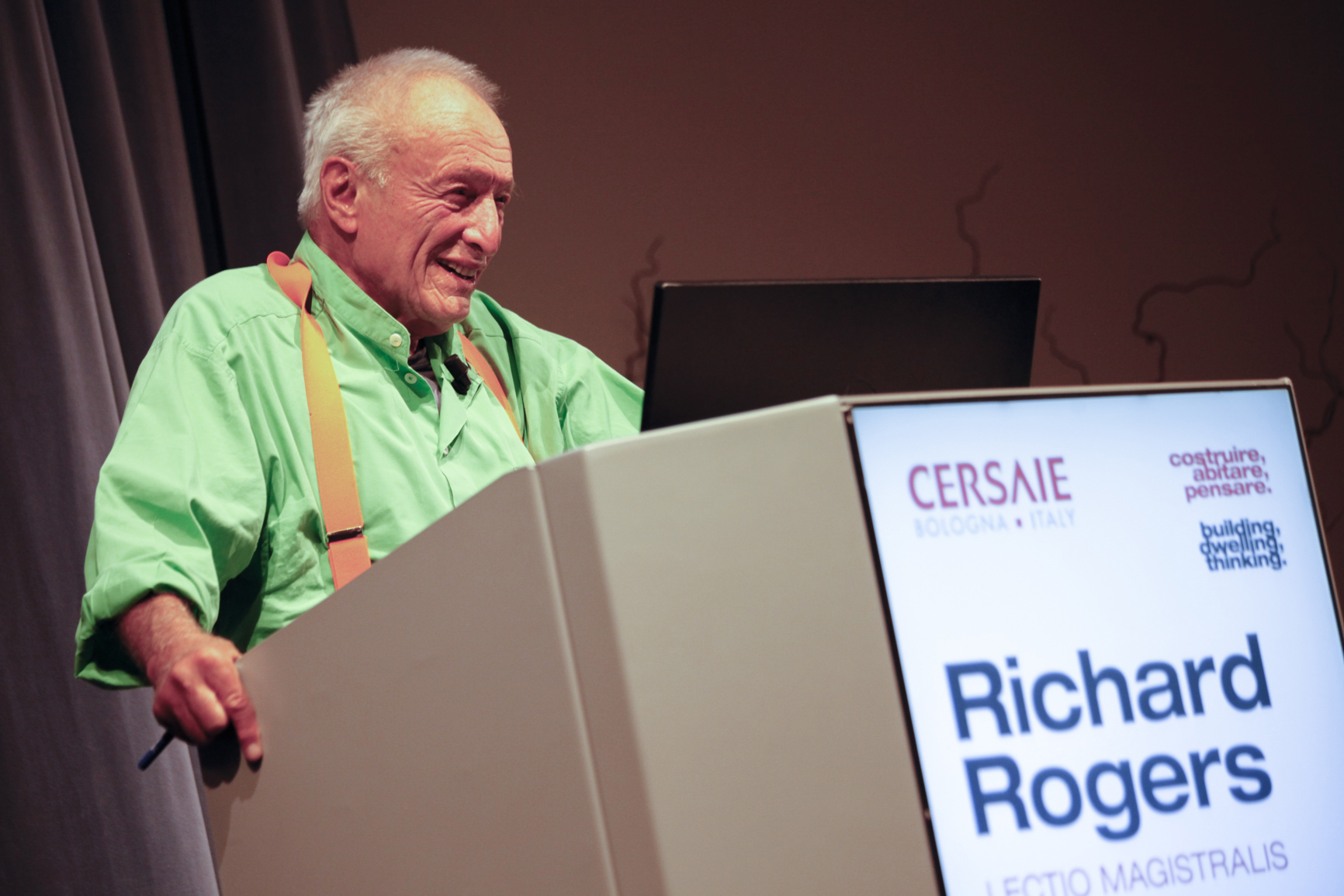 Richard Rogers proiettato sempre al futuro, con ottimismo