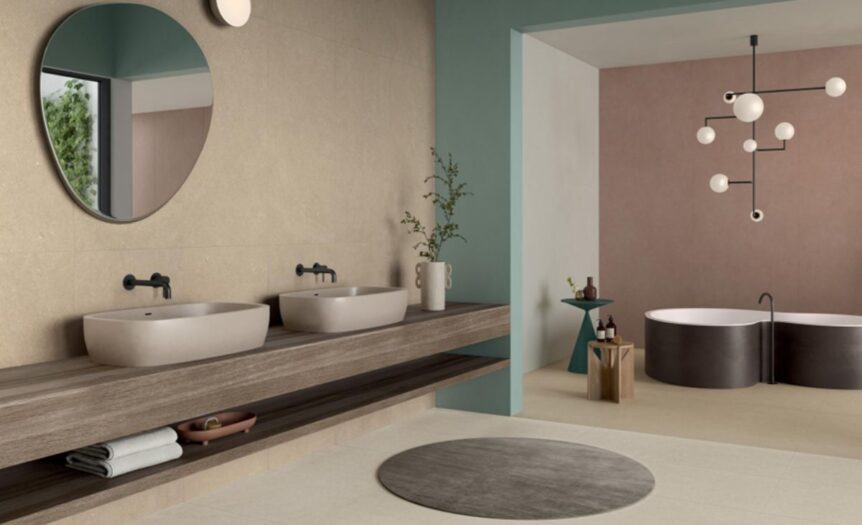 Piastrelle per il bagno moderno: come la continuità tra pavimento e parete ridefinisce lo spazio