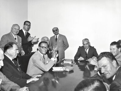 Conferenza stampa del primo Salone del Mobile (1961)
