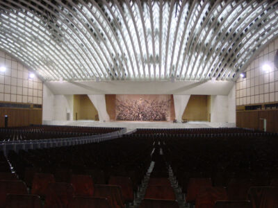 L'aula delle udienze pontificie in Vaticano