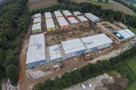 Insieme del centro di accoglienza per i rifugiati di Essen © GVE