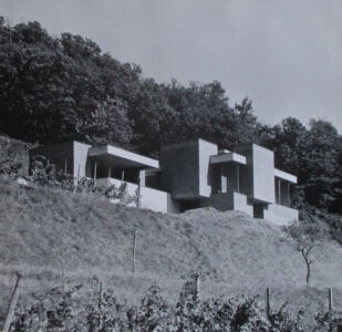 Peppo Brivio, Casa Corinna, Morbio Superiore (Cantone Ticino), 1962-1963.
Fotografia di Alberto Flammer. Fondazione Archivi Architetti Ticinesi