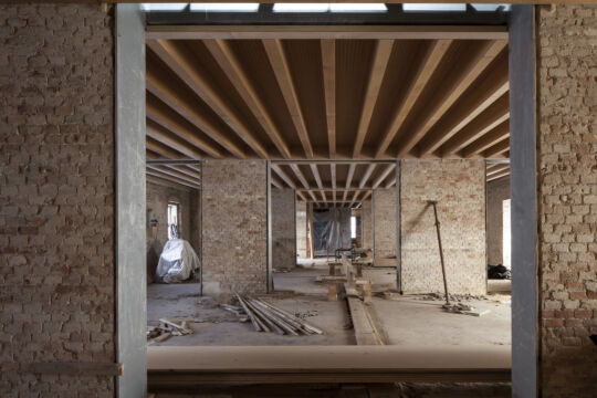 Gennaio 2016: posa dei nuovi solai lignei (Alessandra Chemollo © Fondazione di Venezia. Tutti i diritti riservati)