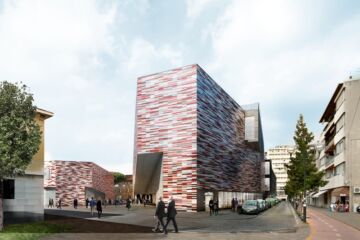 Render di M9 da via Pascoli (©Sauerbruch Hutton)