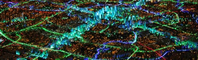 Chengdu, provincia del Sichuan: modello della città all’Urban Planning Exhibition Hall, 2016 (foto Michele Bonino)