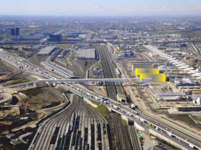 L’area del Cardo con i due padiglioni di City after the city