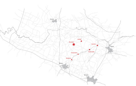 Mappatura dei centri colpiti dal sisma