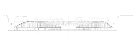 Canopy, Garden elevation
© Agence Patrick Berger et Jacques Anziutti architectes