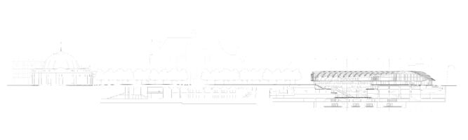 Canopy, longitudinal section
© Agence Patrick Berger et Jacques Anziutti architectes