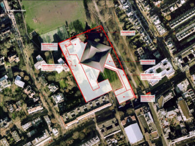 Holland Green: schema demolizioni e costruzioni (©OMA)