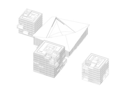 Holland Green: assonometria dell'intervento (©OMA)