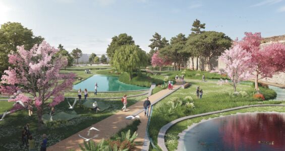 Concorso per il parco centrale di Prato: la proposta dello studio EMBT con Matteo Francesco Ruta e Gabriele Masera