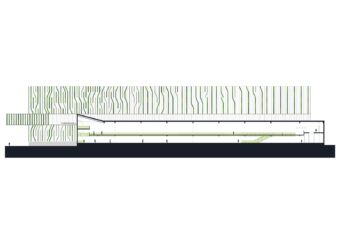 Nuovo magazzino automatico Pedrali, prospetto nord