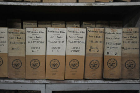 Ca' Granda a Milano - faldoni presso l'Archivio storico (© Elena Franco)