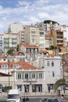 Vista di Mouraria dalla collina di Sant'Ana (di fronte, ad Ovest) © Michele Francesco Barale