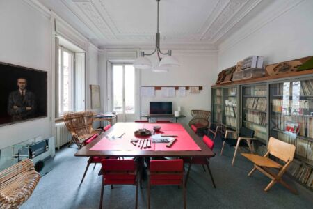 Ambienti interni dello Studio Albini, a Milano, sede della Fondazione Franco Albini (© Fondazione Franco Albini)