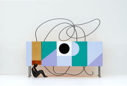 Mimmo Paladino e Alessandro Mendini, Credenza Silenziosa Gold