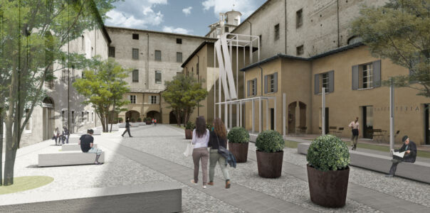 Il Complesso dell’Ospedale Vecchio - Distretto della memoria sociale civile e popolare: il chiostro delle biblioteca Civica