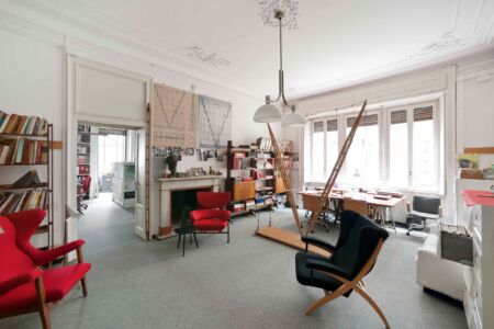 Ambienti interni dello Studio Albini, a Milano, sede della Fondazione Franco Albini (© Fondazione Franco Albini)