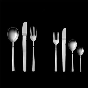 Carlo Scarpa per Cleto Munari, servizio da tavola, argento 925, 1977