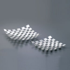 Cleto Munari, centrotavola, tessere in metallo argentato, 2002