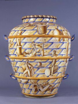 Gio Ponti, La conversazione classica 1925 maiolica, Sesto Fiorentino, Museo Richard-Ginori della Manifattura di Doccia (© esseci)