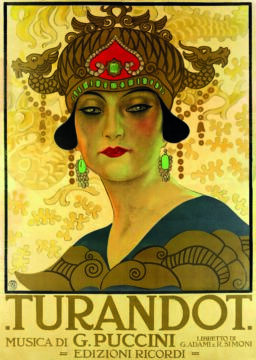 Leopoldo Metlicovitz, Manifesto per Turandot, 1926, Archivio storico Ricordi, Milano (© esseci)