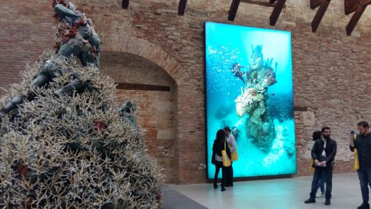 Punta della Dogana. Dettaglio allestimento interno