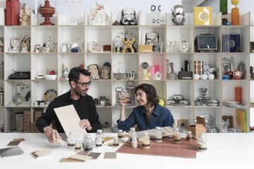 Matteo Brioni e Marialaura Rossiello nello Studio Irvine (© Paola Pansini)