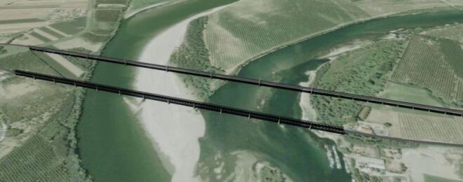 Ponte Strallato ribassato 160m (Vista Globale)