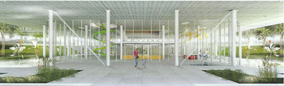 Render ingresso piano terra ©RPBW