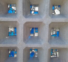 Dettaglio struttura a nido d'ape (© Francesca Petretto)