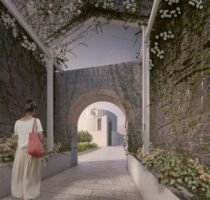 Esterno-Vista da chiesetta esistente (©Andrea Cavicchioli)