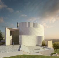 Esterno-Vista laterale sagrato basso
(©Andrea Cavicchioli)