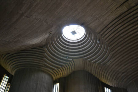 Copertura Chiesa della Sacra Famiglia, Paolo Portoghesi (immagine via lamentino.it)