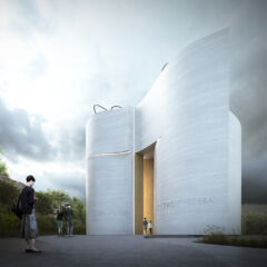 Vista esterna della chiesa (©MCA, Engram Studio)