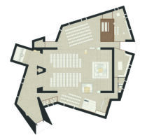 Pianta chiesa (©Francesca Leto, Matteo Baratto grafica)