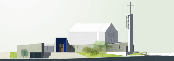 Prospetto sud (©Francesca Leto, Matteo Baratto grafica)