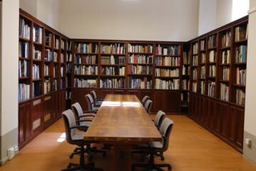 Presentazione alla stampa della nuova sede della Fonadazione in Piazza San Firenze
Nella foto: Biblioteca
(PRESSPHOTO Foto Moggi/New Press Photo)