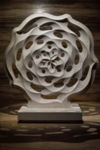 Marmomac 2016, The Italian Stone Theatre - The Power of Stone. Corolla di R. Galiotto con Donatoni