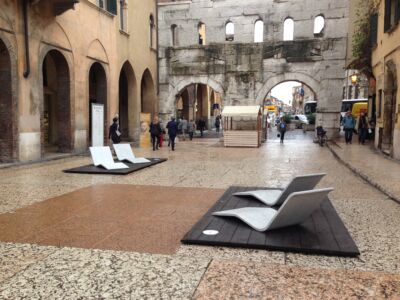Marmomac & the City 2015, Portoni Borsari, Sinuosa di E.Larquetoux con Testi Group